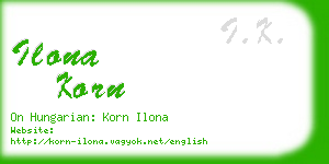 ilona korn business card